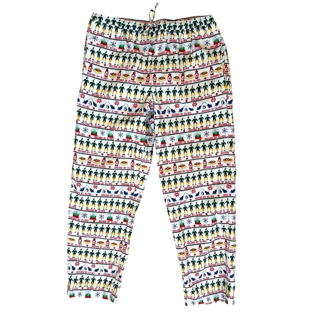 Hanna Andersson x Elf Adult Holiday Flannel Pajama Pants Size Medium
